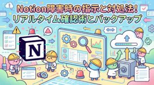 Notion障害時の指示と対処法！リアルタイム確認術とバックアップ