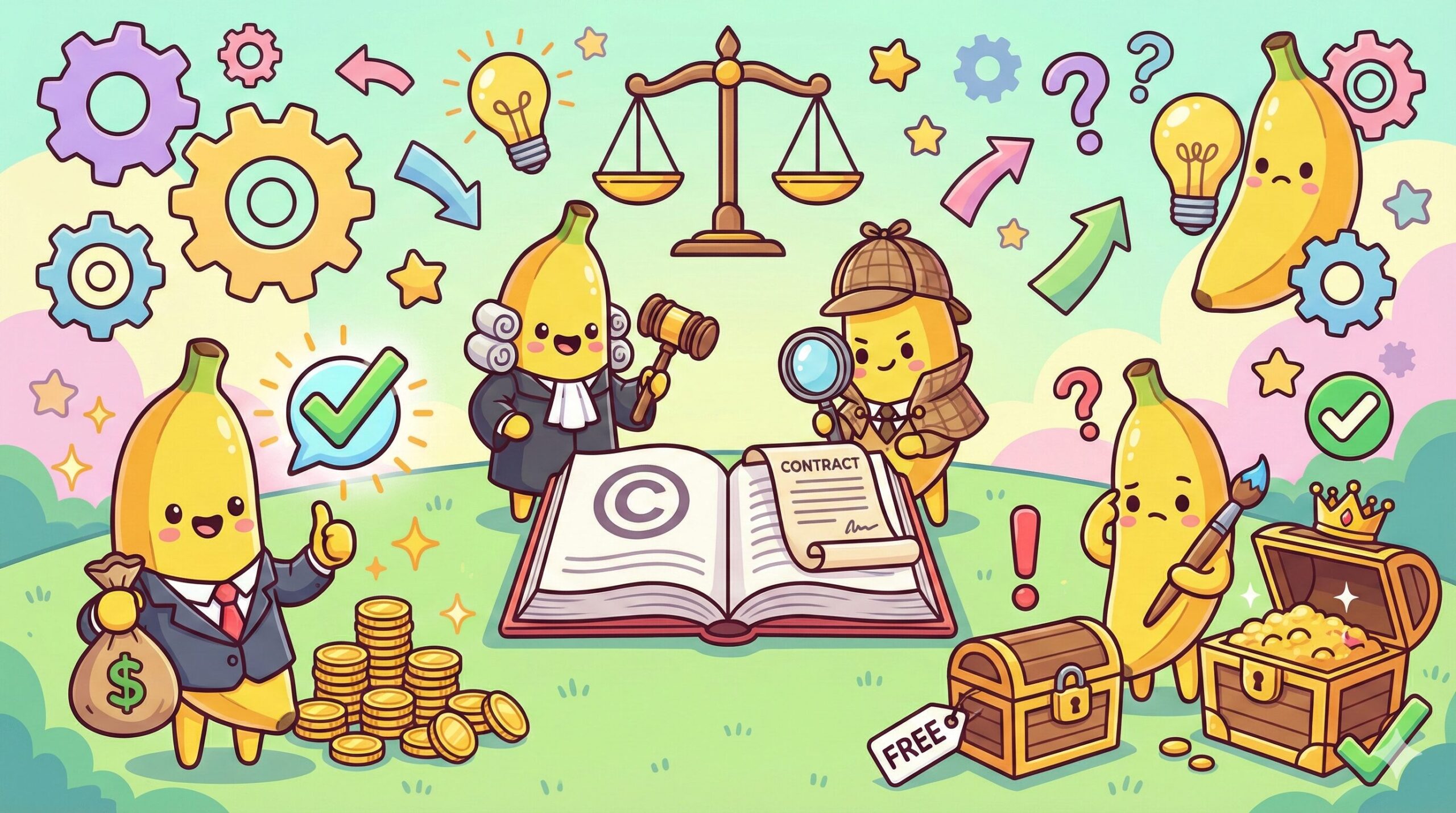 ナノバナナ画像は商用利用OK？著作権や無料版の注意点を徹底解説