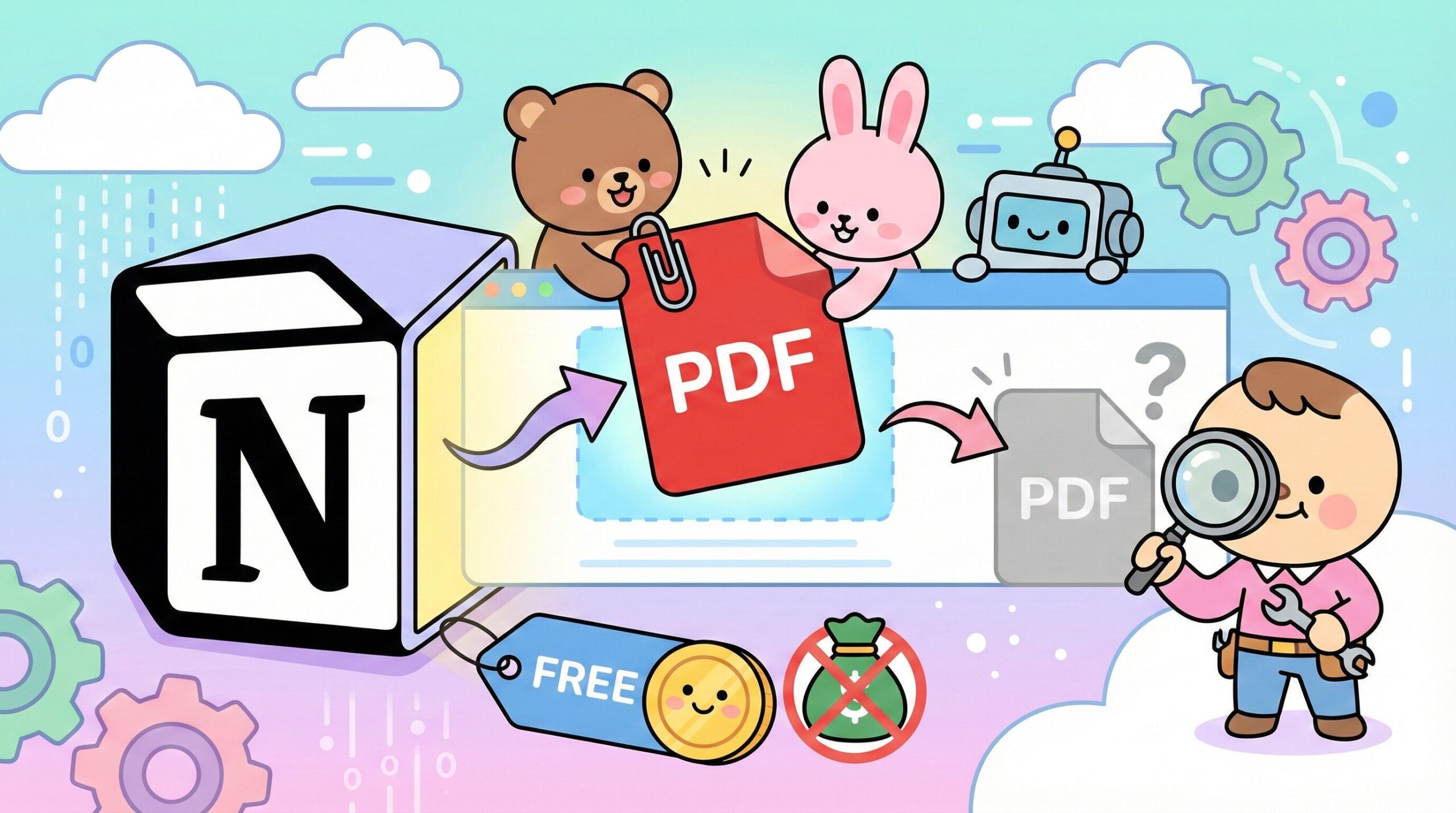 NotionにPDFを埋め込む方法！無料プランや表示されない対処法