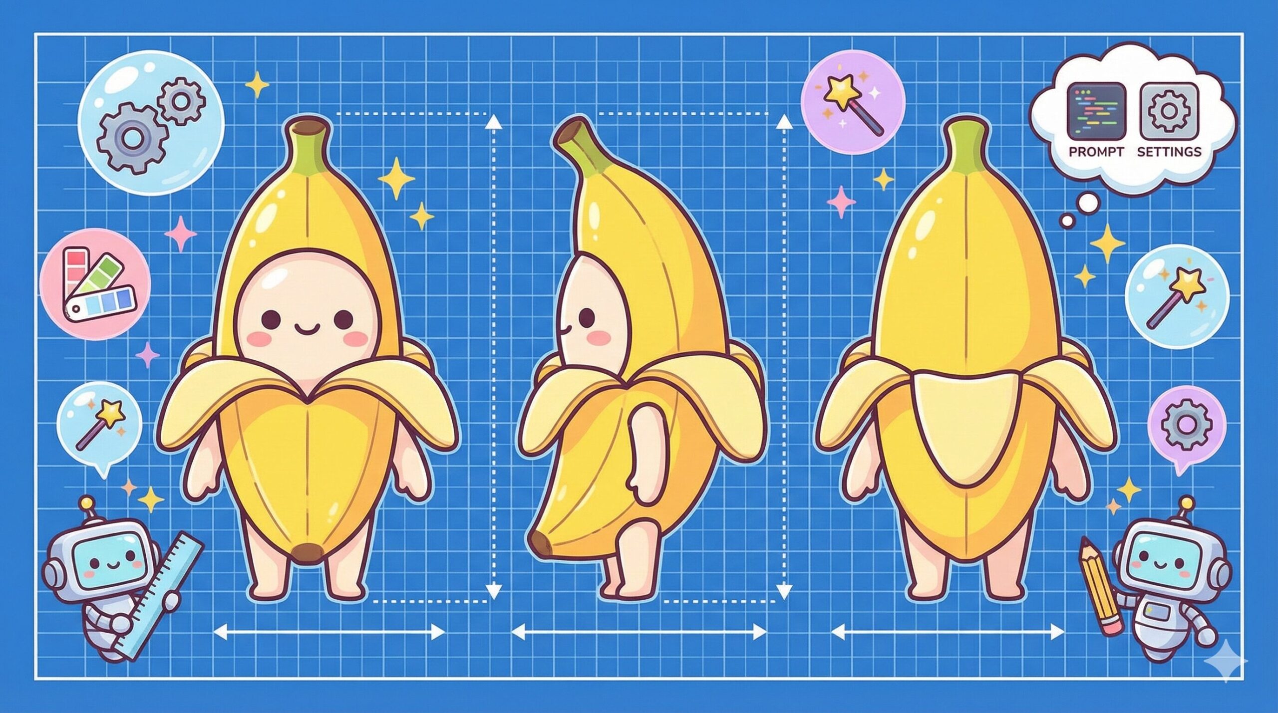 ナノバナナ三面図